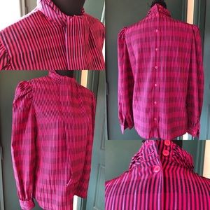 Weathervane Red Stripped Blouse